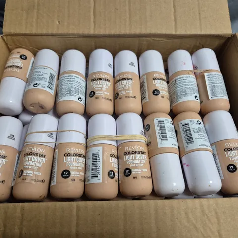 APPROXIMATELY 60 REVLON COLOURSTAY LIGHT COVER FOUNDATION - SHADE 130 - 30ML