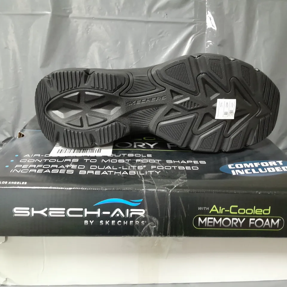 SKECH-AIR BY SKECHERS AIR-COOLED MEMORY FOAM MENS TRAINERS BLACK SIZE 12