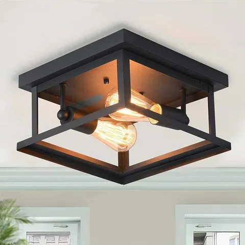 BOXED JESSIE 2-LIGHT 28CM FLUSH MOUNT