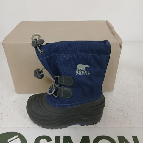 SOREL SUPER TROOPER CHILD WATERPROOF SNOW BOOTS – BLUE