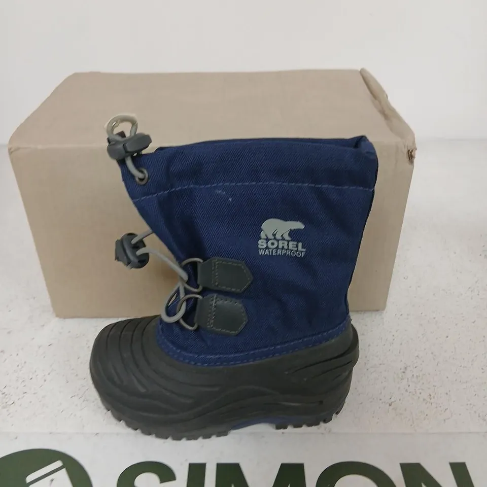 SOREL SUPER TROOPER CHILD WATERPROOF SNOW BOOTS – BLUE