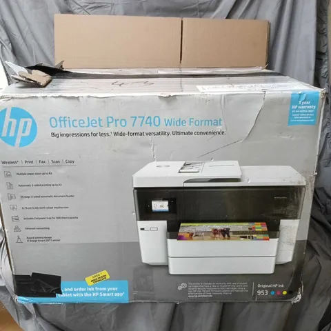 HP OFFICE JET PRO 7740 WIDE FORMAT PRINTER BOXED