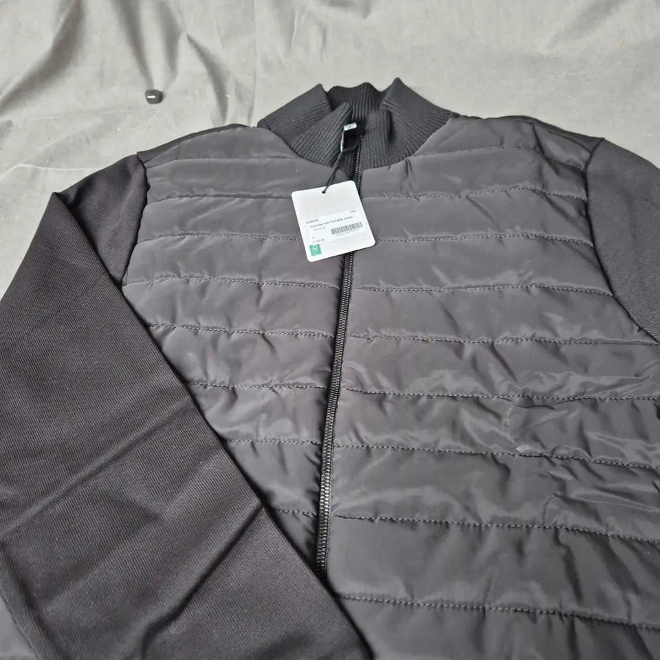 CANADA GOOSE HYBRIDGE KNIT PACKABLE JACKET – MEN’S, BLACK, SIZE L