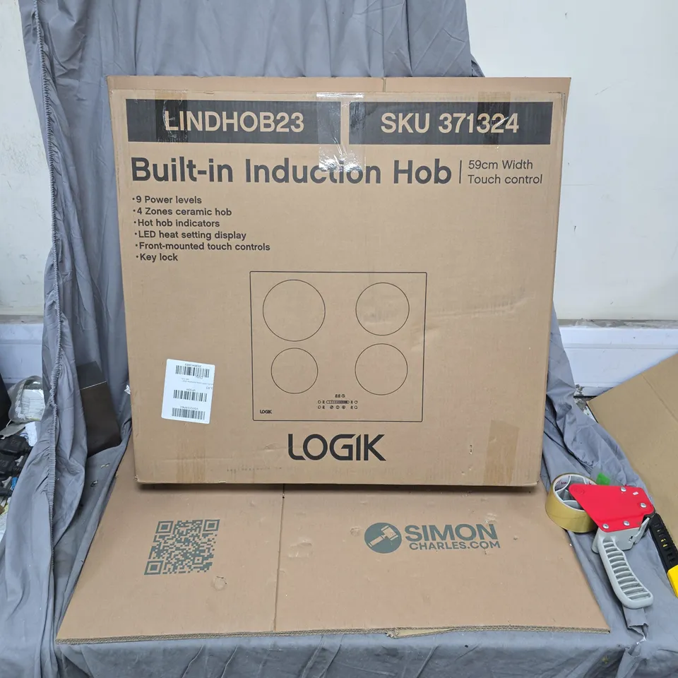 LOGIK BUILT-IN INDUCTION HOB – 59CM WIDE, 4 ZONES, TOUCH CONTROL