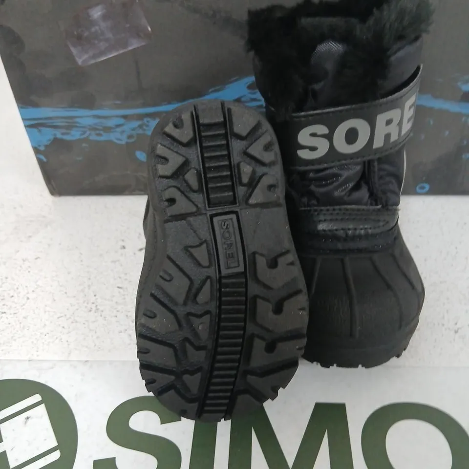 SOREL SNOW COMMANDER TODDLER SNOW BOOTS – BLACK