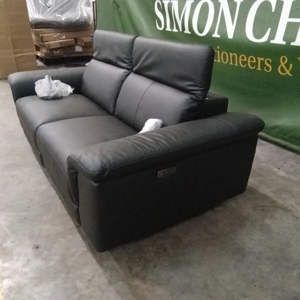 LORENZA 3 SEATER LEATHER/FAUX LEATHER POWER RECLINER RRP £1249