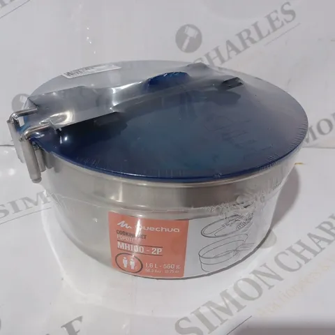 QUECHUA MH100-2P STAINLESS STEEL COOKING SET