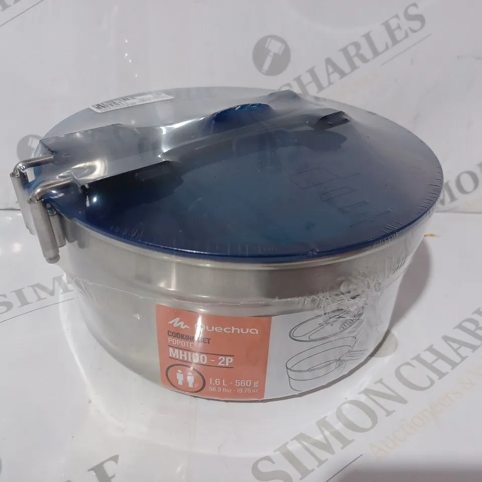QUECHUA MH100-2P STAINLESS STEEL COOKING SET