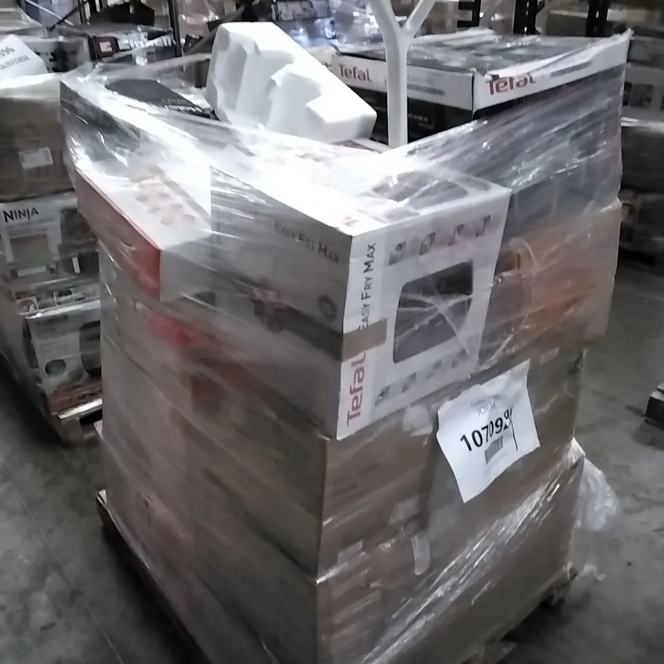 PALLET OF APPROXIMATELY 24 UNPROCESSED RAW RETURN HOUSEHOLD AND ELECTRICAL GOODS TO INCLUDE; TEFAL, VAX, SHARK, KENWOOD