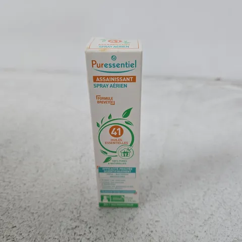 BOX OF APPROXIMATELY 70 X PURESSENTIEL AIR FRESHENER SPRAY – 41 ESSENTIAL OILS - EXP DATE 11 / 24