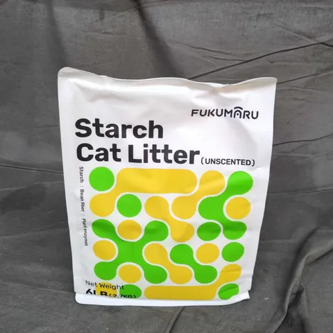 FUKUMARU STARCH CAT LITTER (UNSCENTED) – 6L BAG