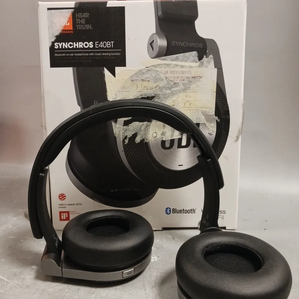 BOXED JBL SYNCHROS E40BT WIRELESS HEADPHONES 