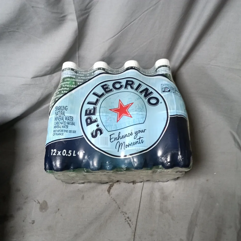 12 X 0.5L S.PELLEGRINO SPARKLING NATURAL MINERAL WATER
