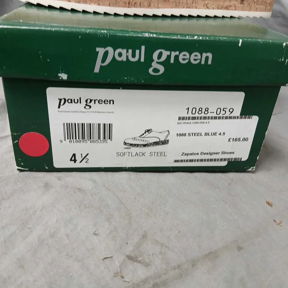 PAUL GREEN WOMEN'S STEEL BLUEOXFORD SHOES – UK 4.5