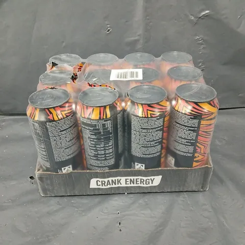 12 X ESN CRANK ENERGY DRINKS - PEACH ICED TEA - 12 X 500ML