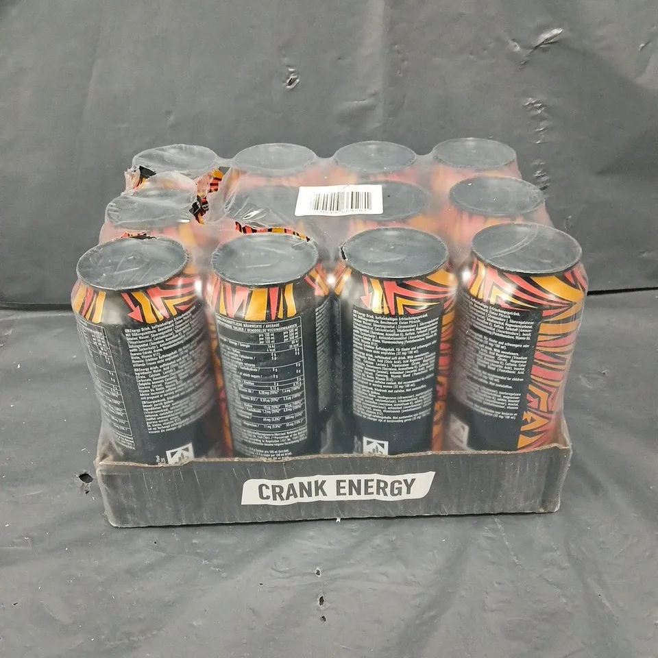 12 X ESN CRANK ENERGY DRINKS - PEACH ICED TEA - 12 X 500ML