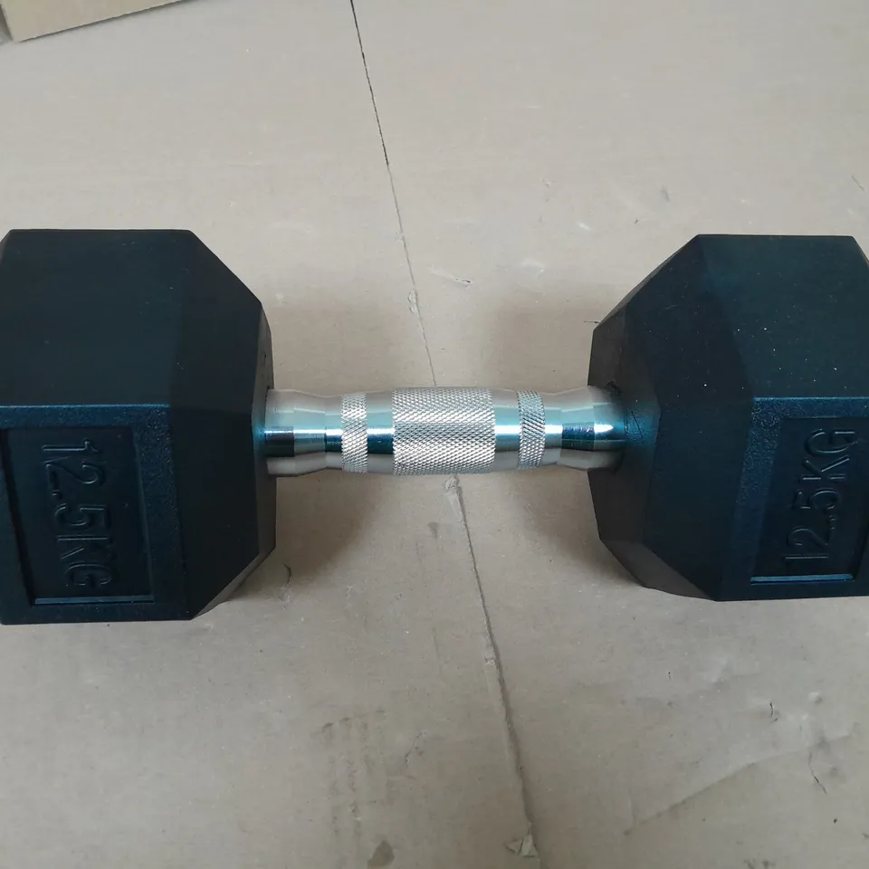 12kg DUMBELL IN BLACK - COLLECTION ONLY