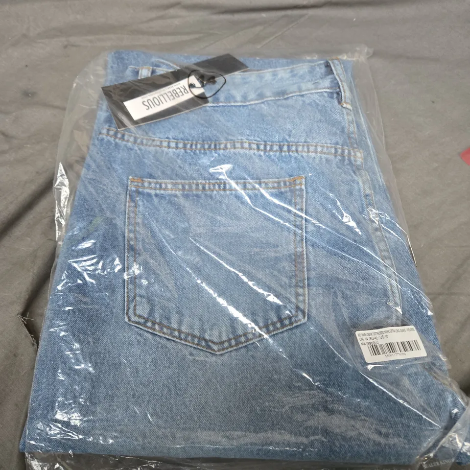 REBELLIOUS DENIM EXTRA LONG SIZE 14 