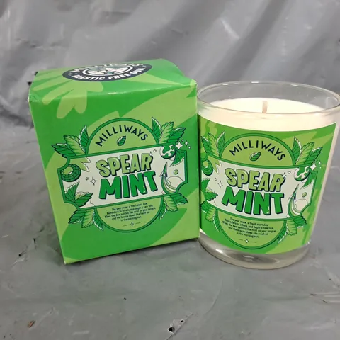 BOXED MILLIWAYS SPEAR MINT SCENTED CANDLE