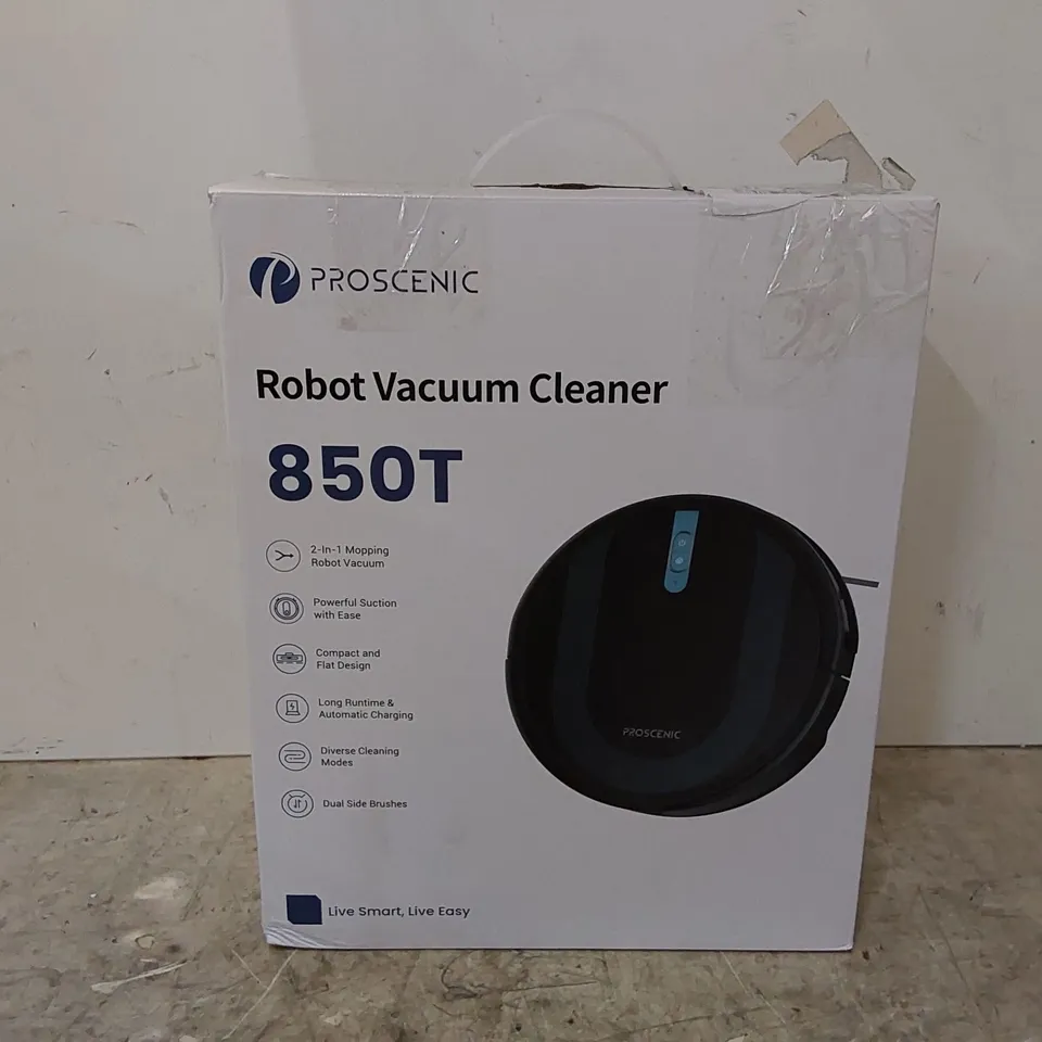 BOXED PROSCENIC ROBOT VACUUM CLEANER 850T (1 BOX)