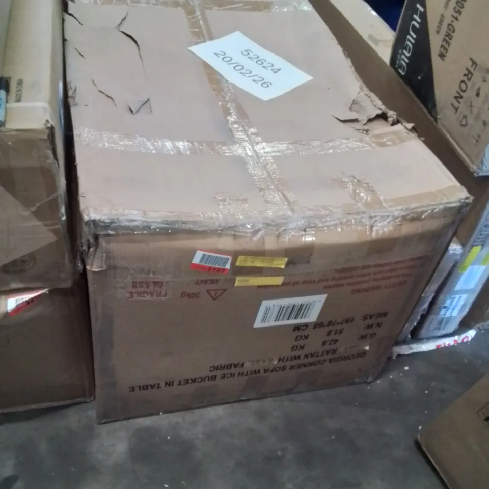 BOXED AIRALYNN RATTAN WICKER 5 PERSON SEATING GROUP WITH CUSHIONS 