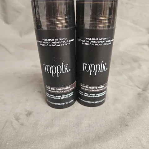 TOPPIK HAIR BUILDING FIBERS IN DARK BROWN 2X27.5G