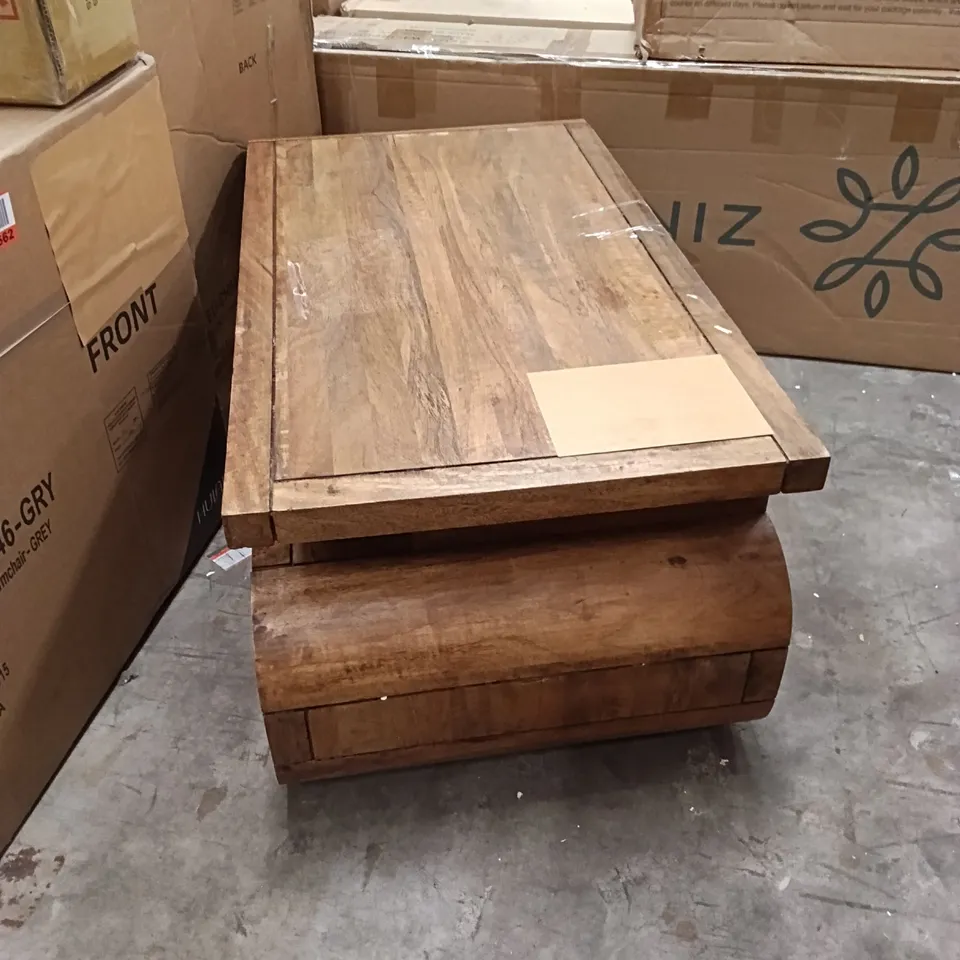 WOODEN STORAGE UNIT/TABLE 