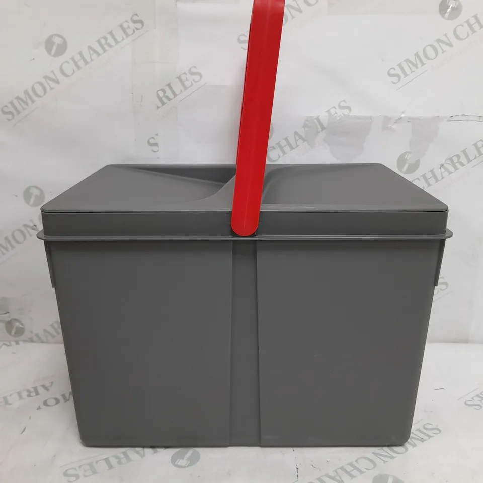 EMUCA LIGHT GREY PLASTIC STORAGE BOX WITH HANDLE