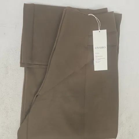 OYSHO HIGH RISE LEGGINGS IN EARTH BROWN SIZE SMALL