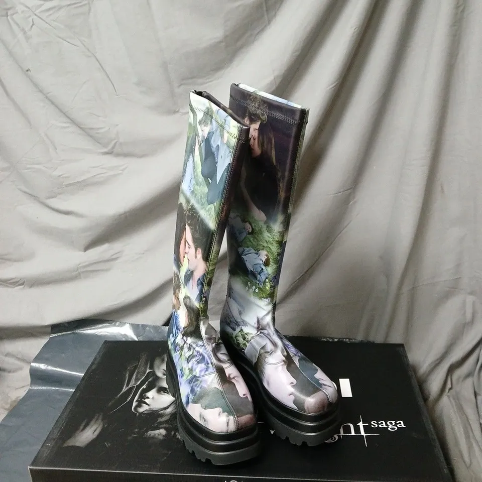 KOI THE TWILIGHT SAGA BEDWARD LONG BOOTS BOXED SIZE 3
