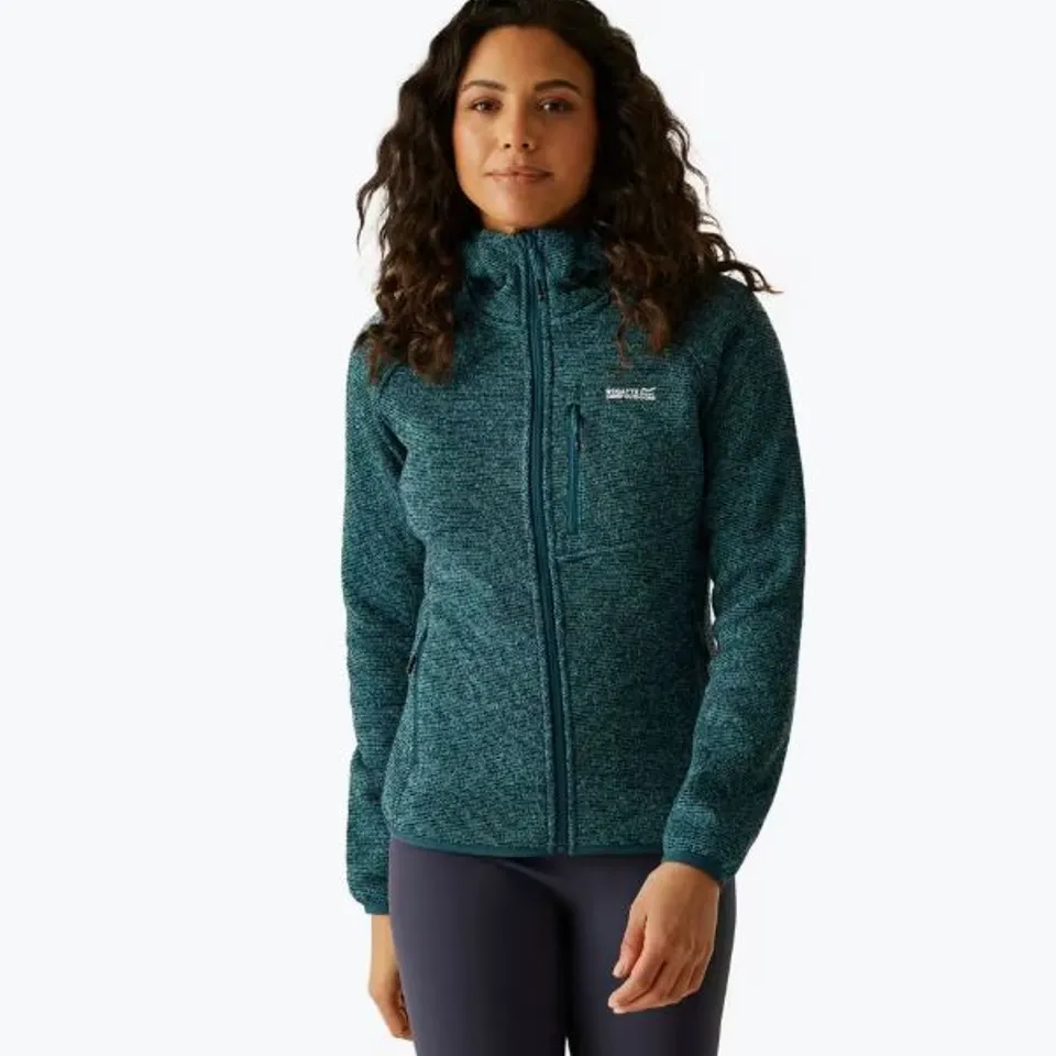 BRAND NEW REGATTA WOMEN'S HOODED FLEECE NEWHILL STORM BLUE SIZE 12