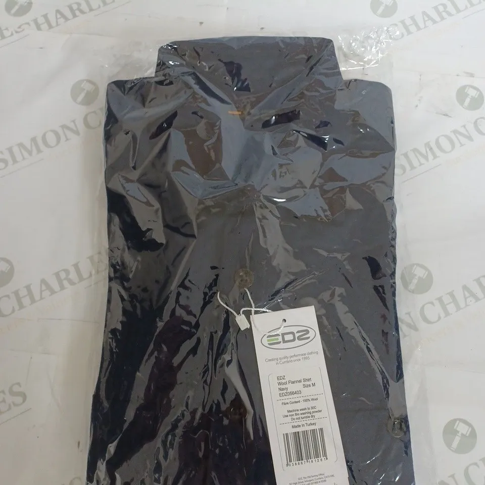 SEALED EDZ WOOL FLANNEL SHIRT IN NAVY - MEDIUM