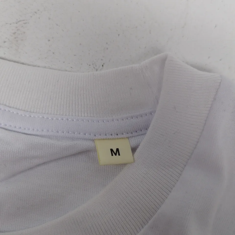 WHITE T-SHIRT WITH GAZA SUNBIRDS LOGO – SIZE M