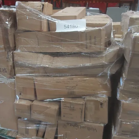 PALLET CONTAINING A VERY LARGE QUANTITY OF ASSORTED DESIGNER LIGHTING PRODUCTS