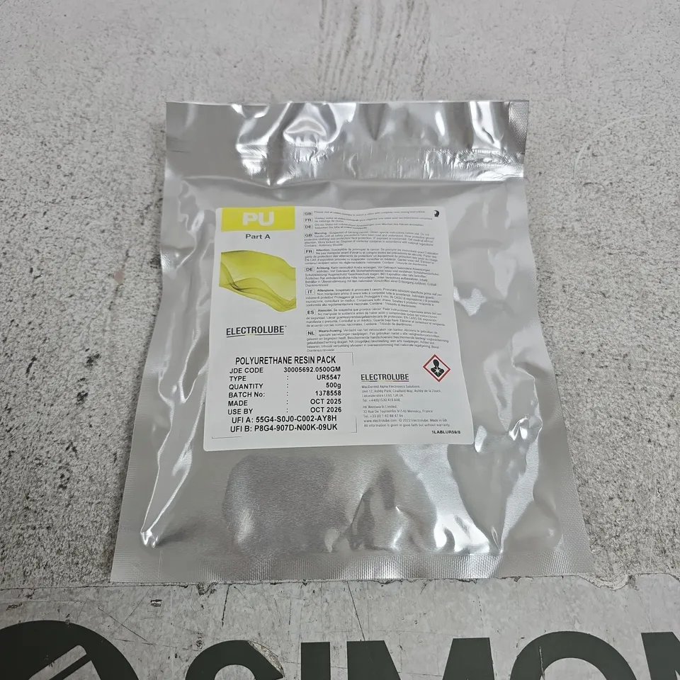 ELECTROLUBE POLYURETHANE RESIN PACK – PART A & PART B