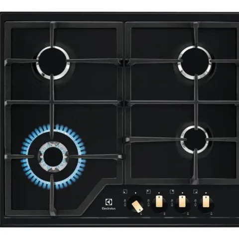 ELECTROLUX EGS6436RK HOB BLACK BUILT-IN GAS 4 ZONE(S)