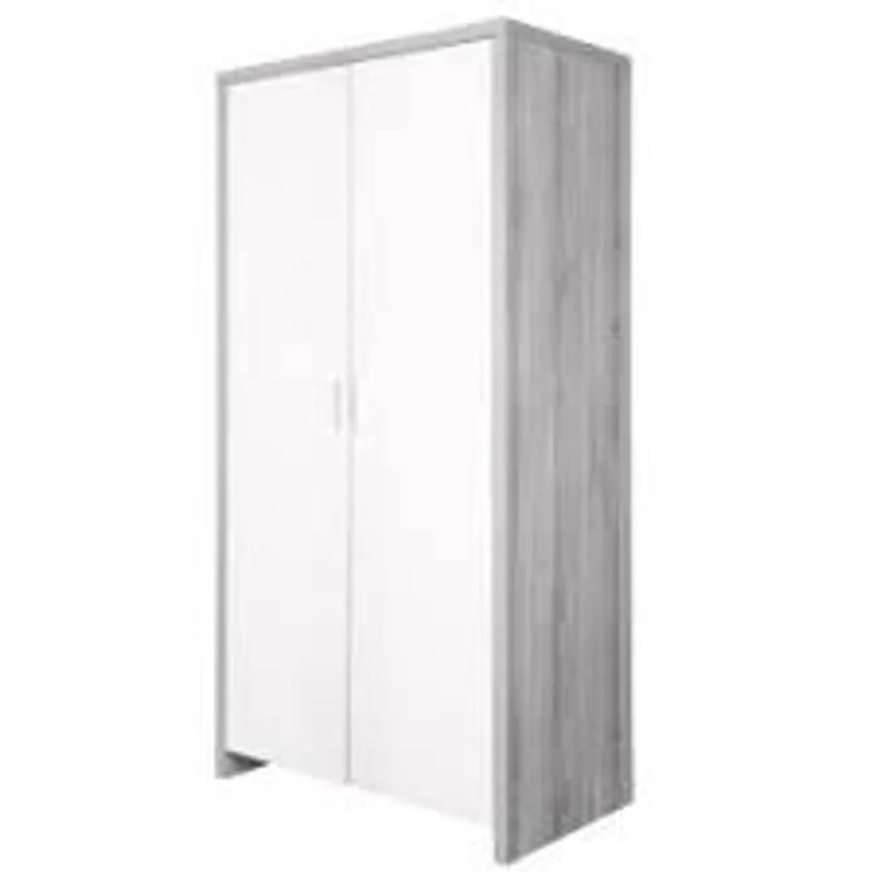 Tutti bambini Modena wardrobe - grey ash/white (3 boxes)