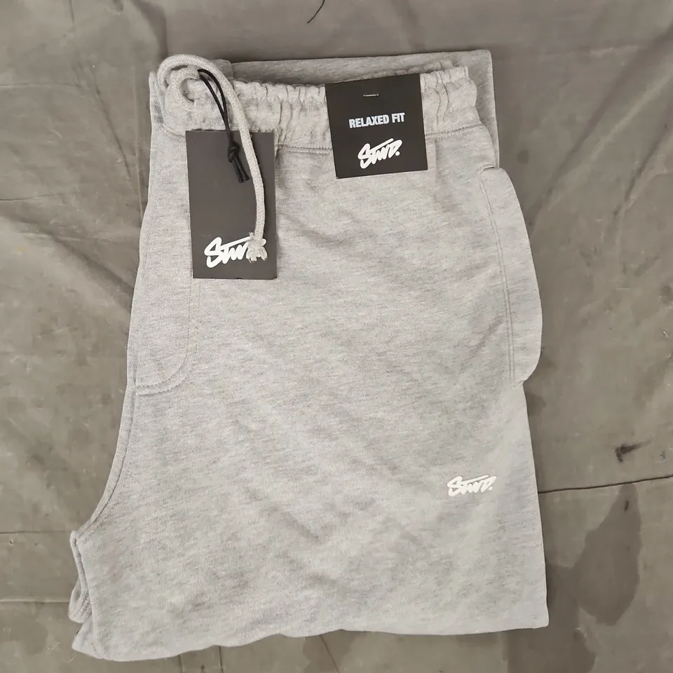 PULL & BEAR STWD RELAXED FIT JOGGERS IN GREY SIZE LARGE