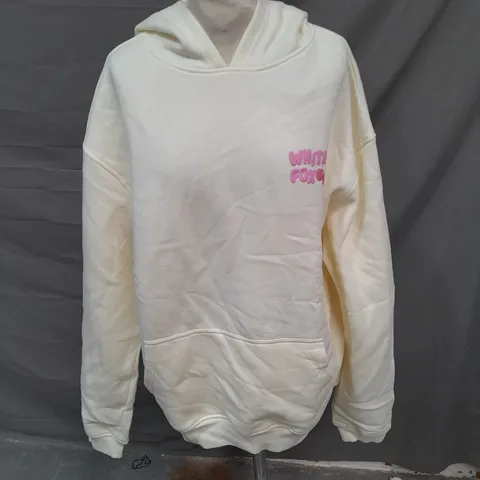WHITE FOX CHERRY ICE CREAM HOODIE CREAM SIZE MEDIUM-LARGE