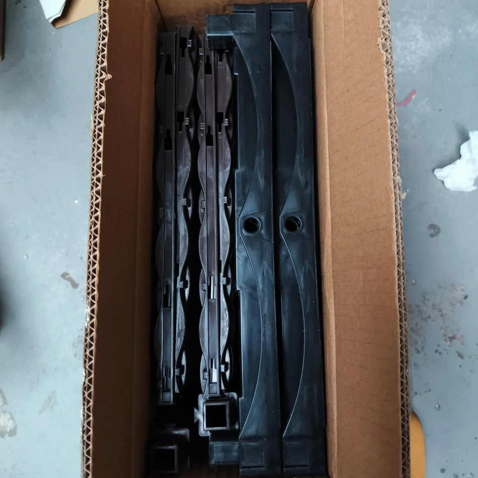 BROWN PLASTIC PLANTING BOX WITH INSTRUCTIONS