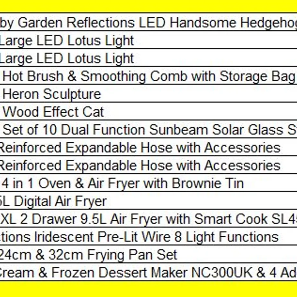 PALLET OF APPROXIMATELY 15 ASSORTED HOUSEHOLD AND GARDEN PRODUCTS TO INCLUDE;