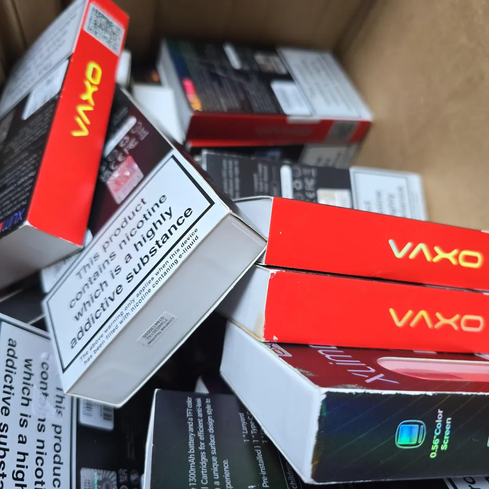 BOX OF APPROXIMATELY 30 ASSORTED OXVA E CIG ITEMS