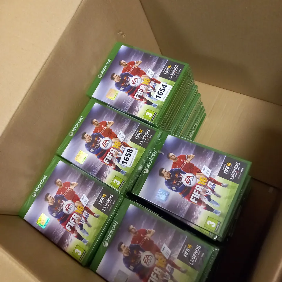 BOX OF 107 COPIES OF FIFA 16