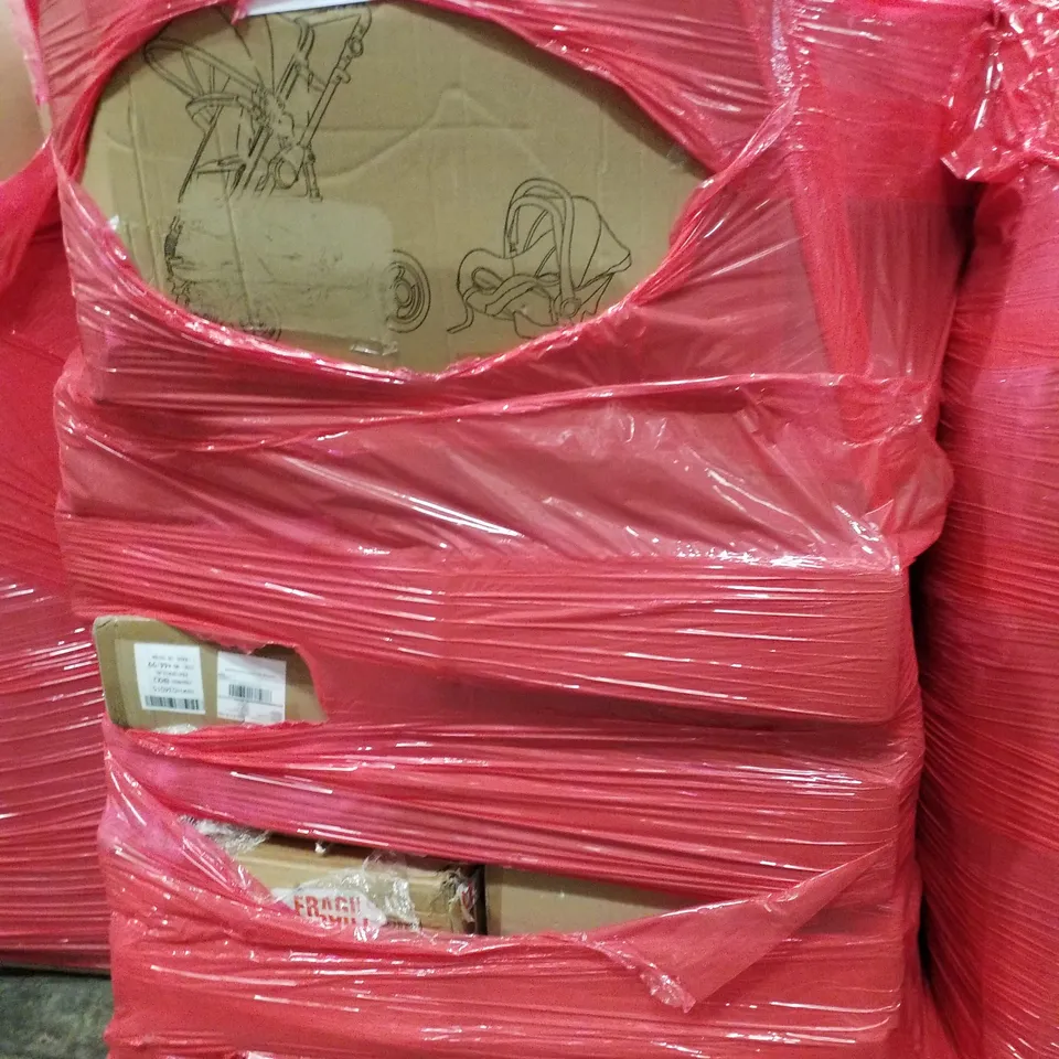 PALLET OF ASSORTED PRODUCTS INCLUDING BASSINET & BEDSIDE SLEEPER, BABY STROLLER & CARRYCOT
