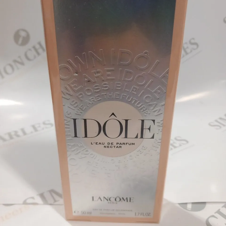 BOXED AND SEALED IDOLE L'EAU DE PARFUM NECTAR LANCOME PARIS 50ML