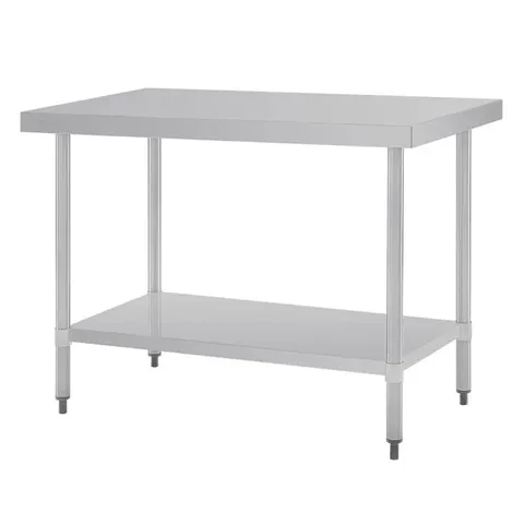 BOXED VOGUE STAINLESS STEEL PREP TABLE 1200MM