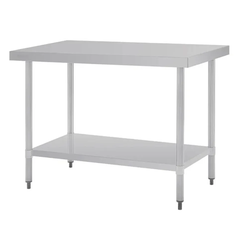 BOXED VOGUE STAINLESS STEEL PREP TABLE 1200MM