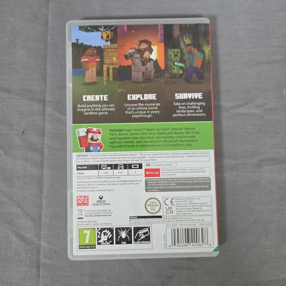 Minecraft Bedrock Edition – Nintendo Switch RRP £19.99