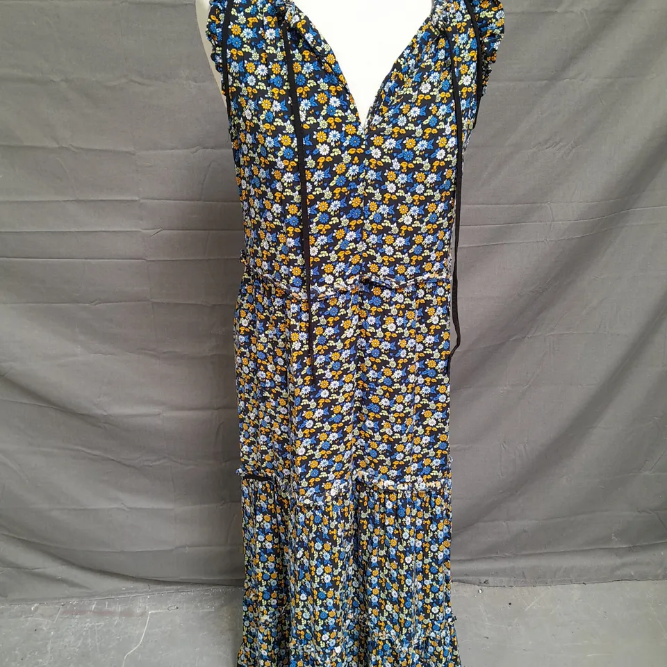 ME+EM TIERED DRESS IN MULTI FLORAL SIZE 8