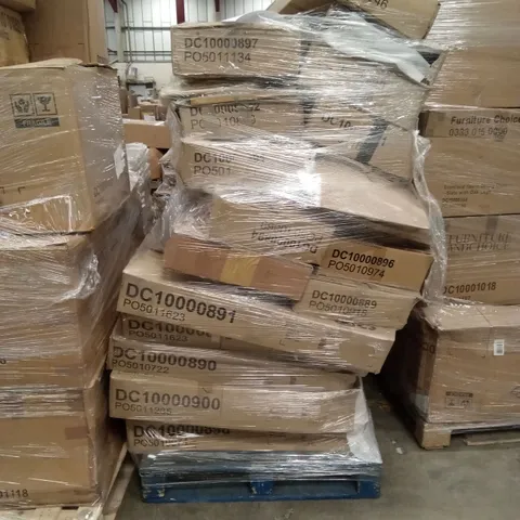 PALLET OF ASSORTED INCOMPLETE DINING CHAIR PARTS AND PIECES 